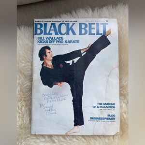 Vintage Martial Arts Magazine with Black and White Cover